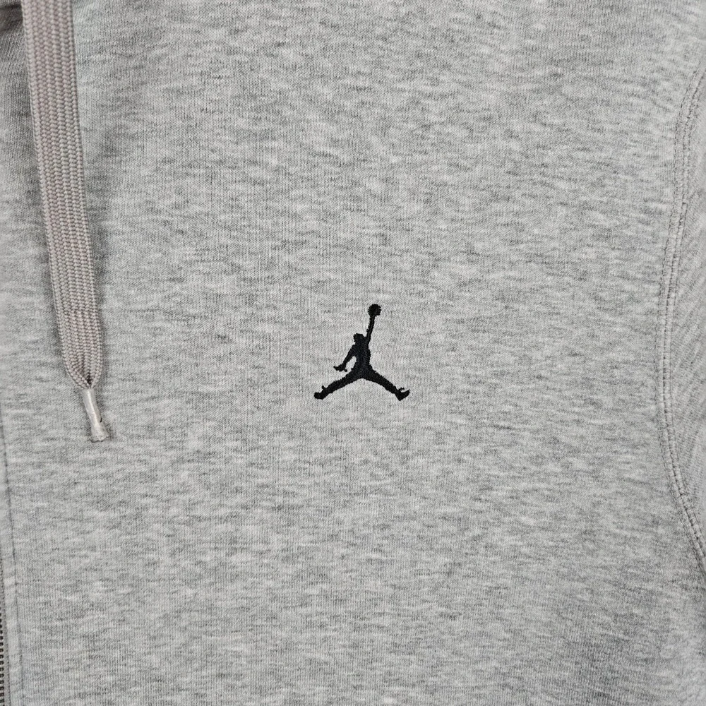 Jordan‎ Mens Full Zip Hoodie Heather Gray Embroidered Jumpman XL 459686-063